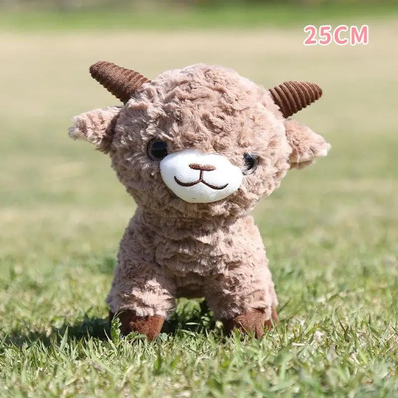Soft Plush Sheep Keychain White Sheep Keychains Mini 3d Animal Key Ring Holder Bag Charms Car Pendants Gift Qme A6 25CM