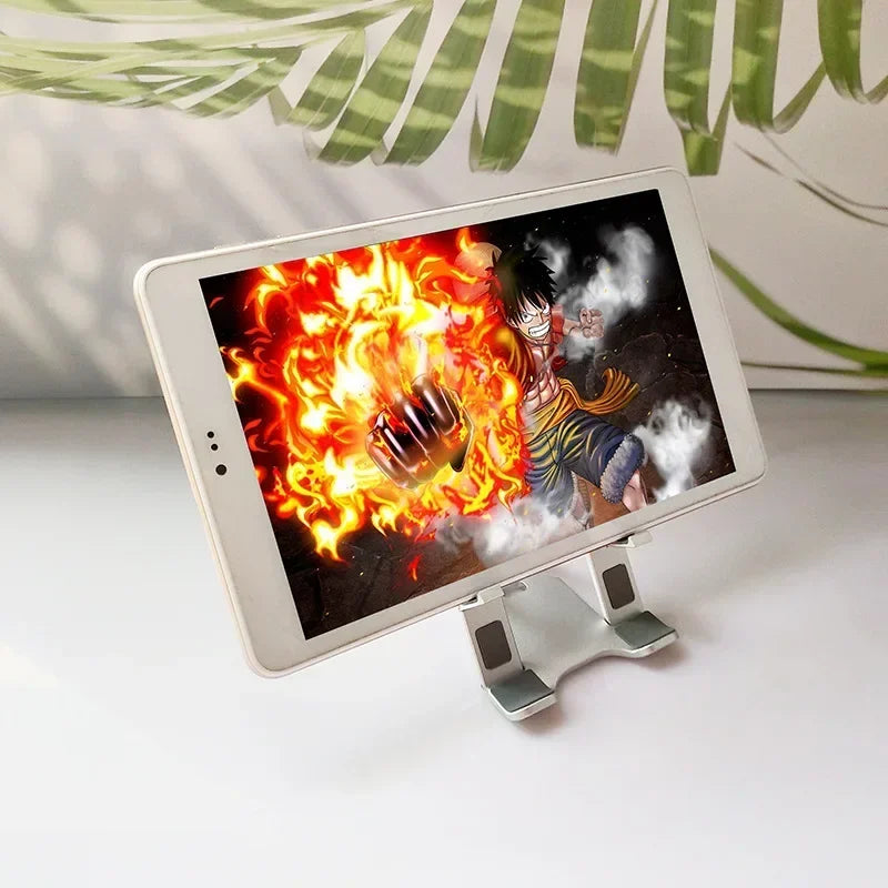 Cell Phone Stand Universal Tablet Desk Holder Adjustable Foldable Aluminum Desktop Stand for IPhone 12 11 Pro Max IPad Qme