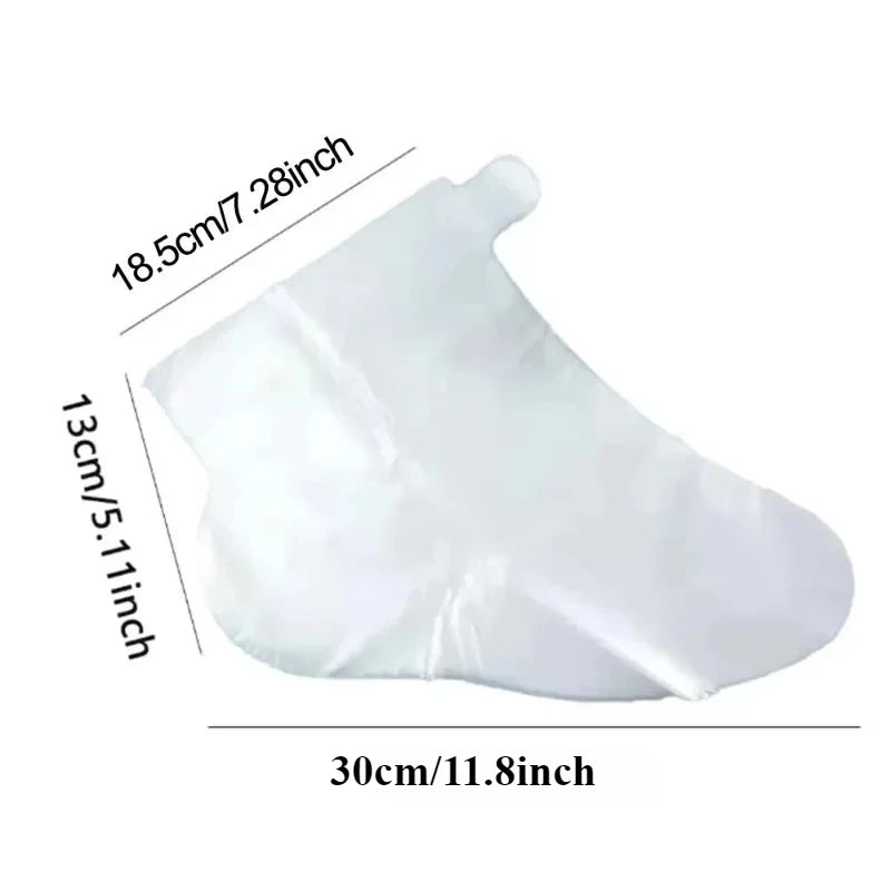 500/200/100Pcs Disposable Foot Mask Cover Transparent Foot Mask Waterproof Foot Mask Cover Qme
