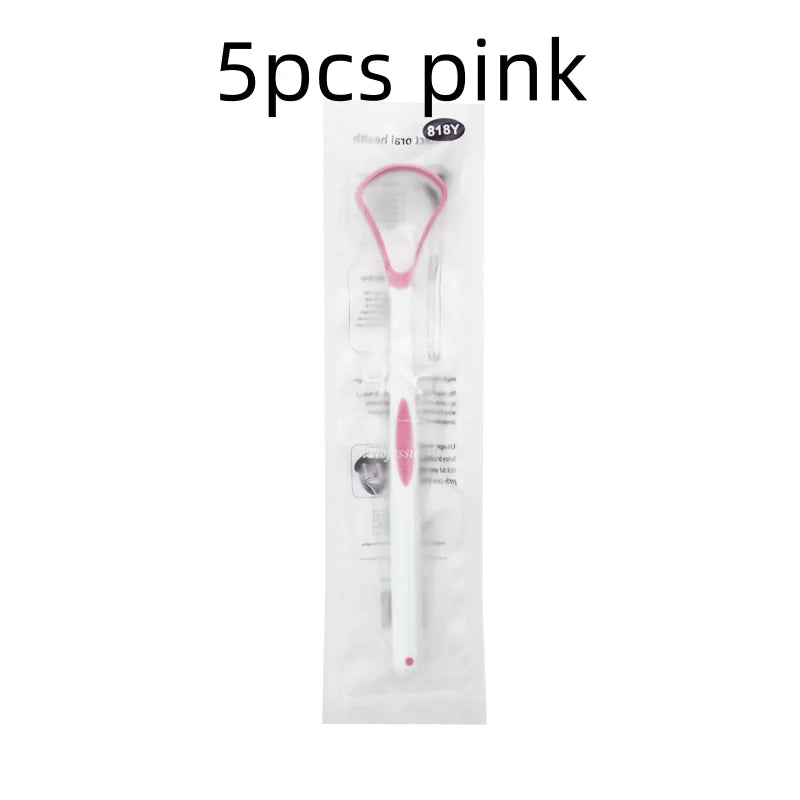 1/5/10/20pcs Grade Tongue Scraper Oral Care Device Removes Thick Coating Food Residue Bad Breath Prevention Tongue Cleaning Qme 5pcs pink