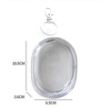 Versatile Clear Cord Storage Bag Compact Travel Electronics Organizer Qme white M