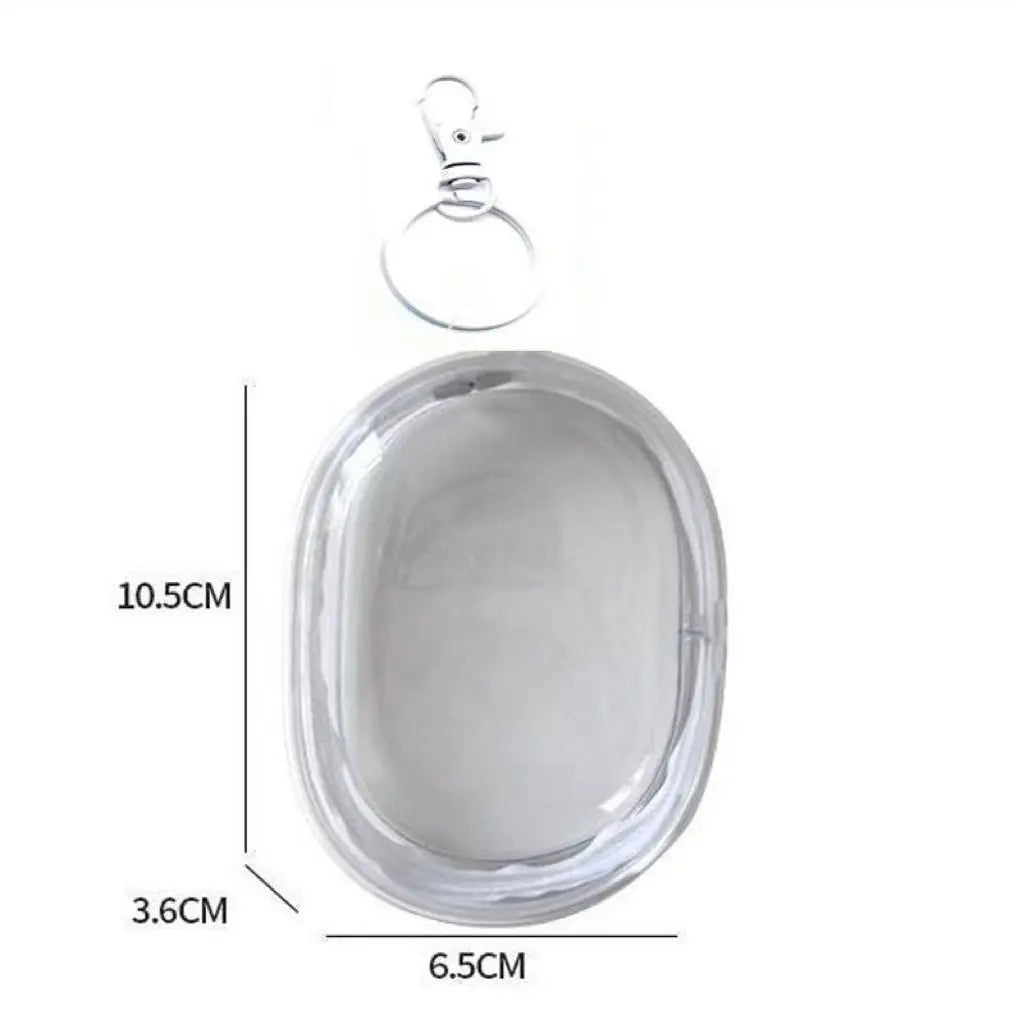 Versatile Clear Cord Storage Bag Compact Travel Electronics Organizer Qme white M