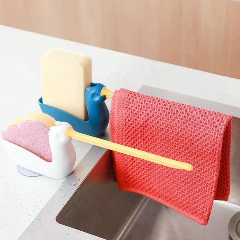This Dishcloth Rack Is A Sink Drainer And Storage Rack Suitable For Kitchens And Bathrooms Qme