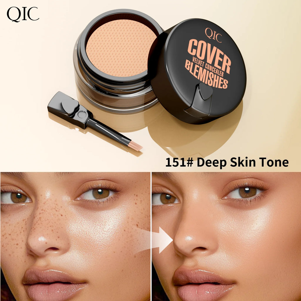 Waterproof & Sweatproof Concealer Cream - Tattoo coverage, Long-Lasting Foundation, Natural,Full coverage, All Skin Types Qme Q528-151