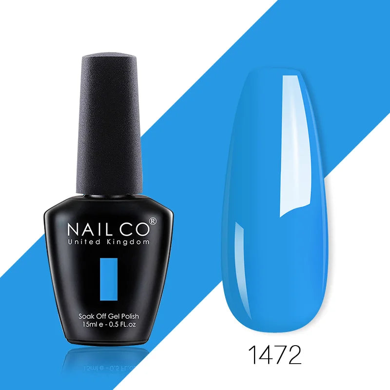NAILCO 85 Colors Nail Gel UV LED Lacquer Manicure Varnish Hybrid Semi Qme 1472