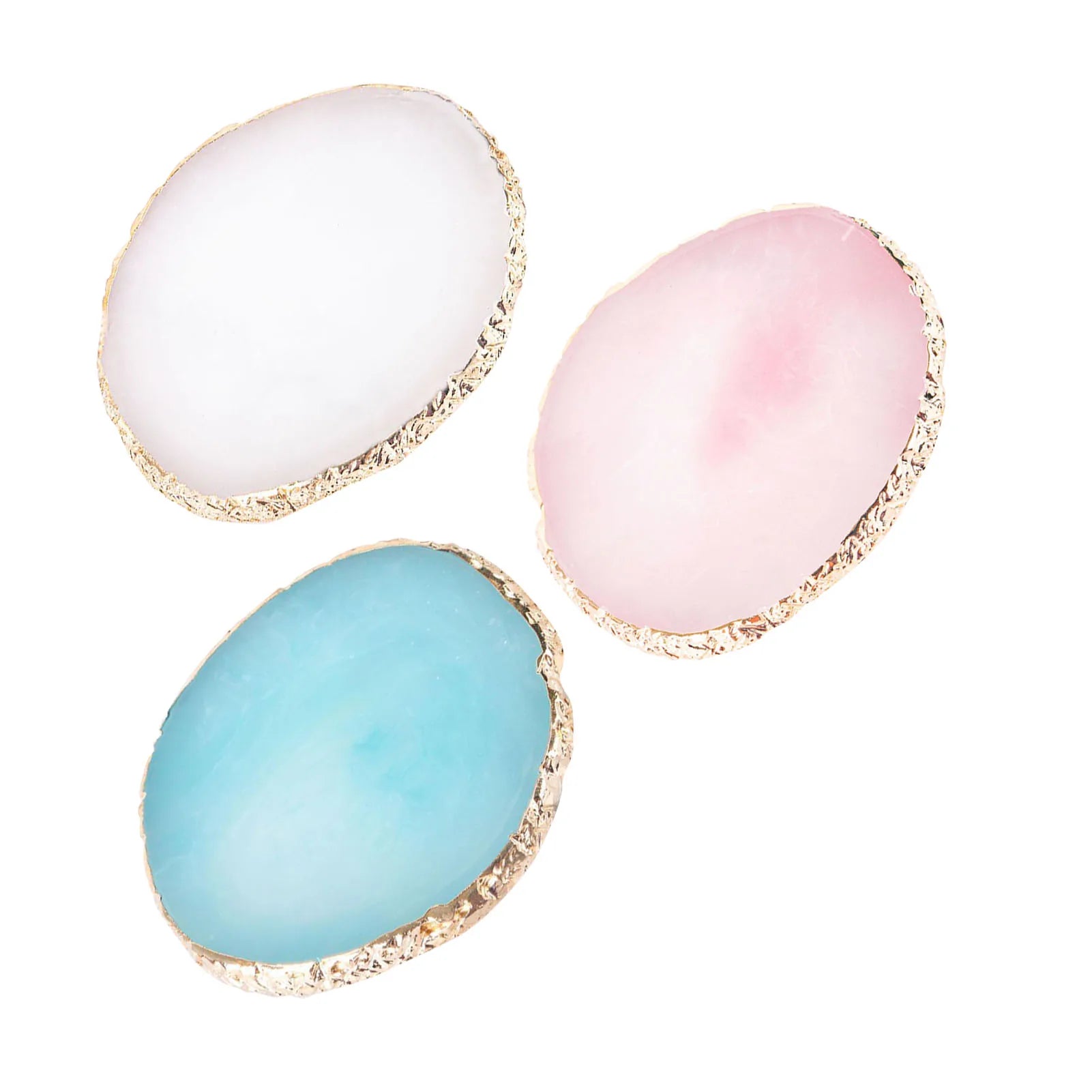 Nail Art Painting Palettes Nail Art Palette Gold Hem Trim Agate Texture Resin Nail Art Color Mixing Display Board for Nail Salon Qme