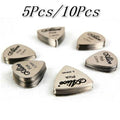 Metal Guitar Picks Durable Professional Bass Ukelele Electric Qme 5Pcs
