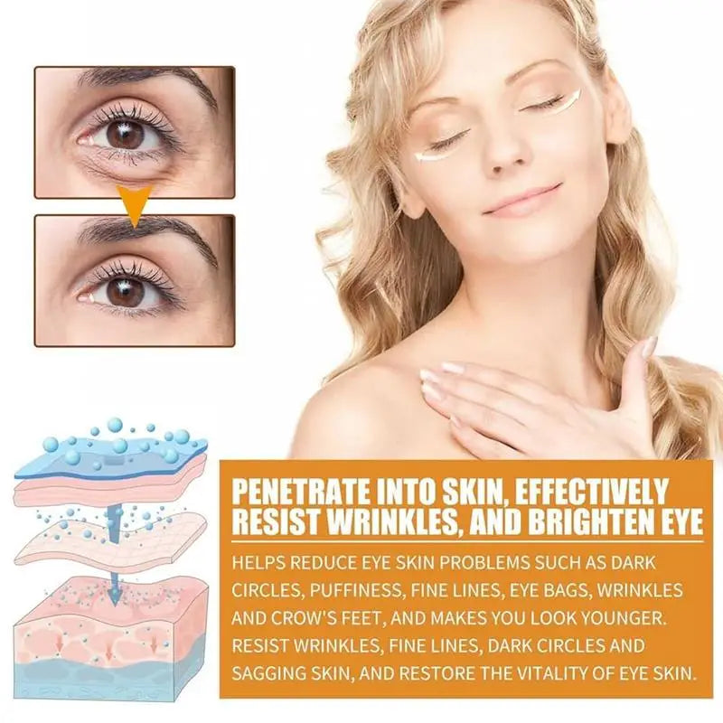 Retinol Eye Cream Collagen Multibalm Stick Reduce Wrinkles Eye Bag Hyaluronic Acid Anti Dark Circle Puffiness Eye Care Products Qme