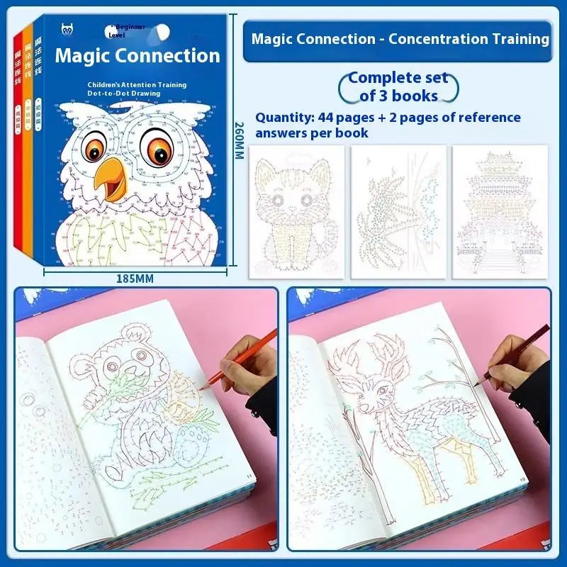 1 2 Focused Training Book Children's Digital Connectivity Coloring 44 Qme A1