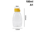 Transparent Reusable Honey Bottles Squeeze Bottle Container Holder Qme A1