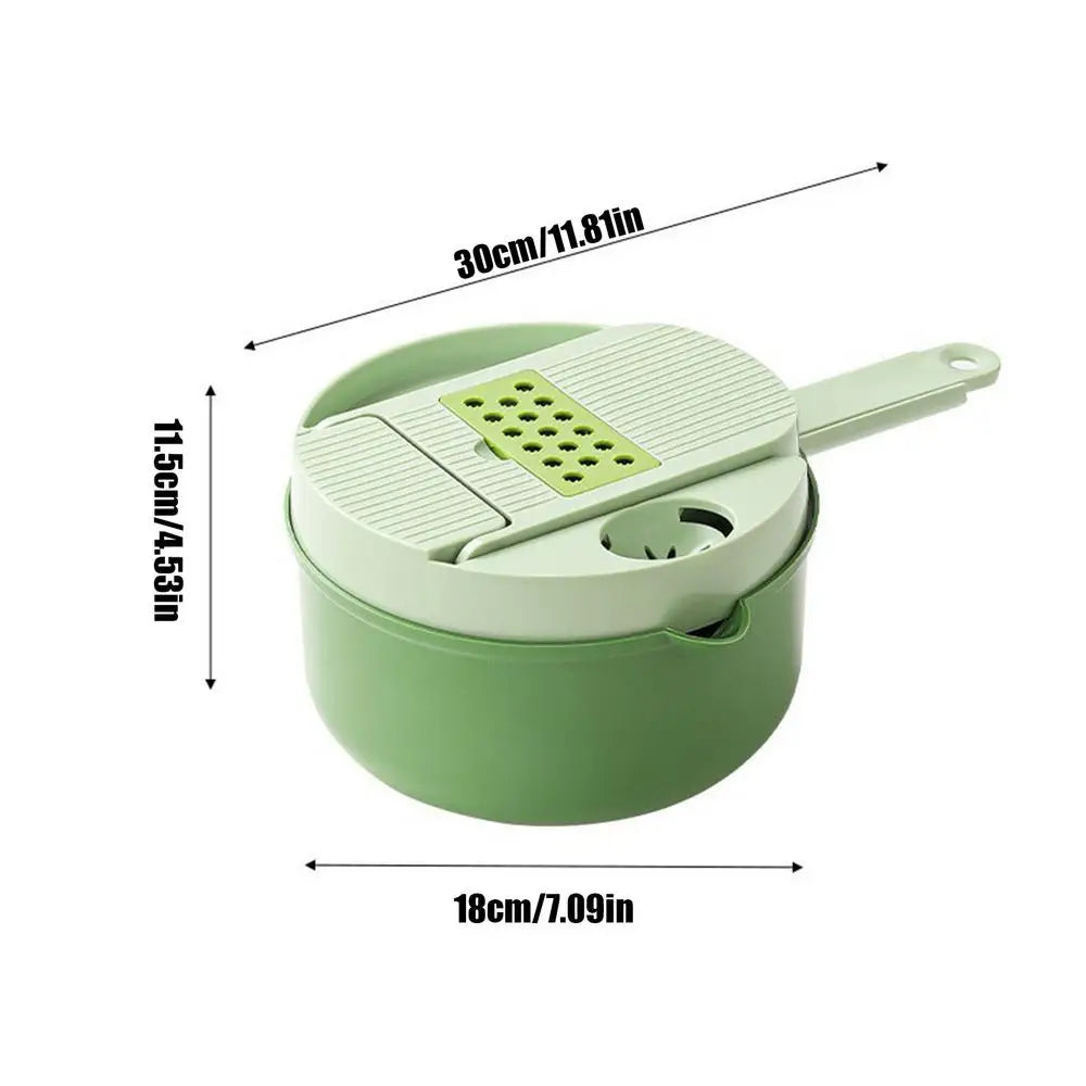 Vegetable Chopper Dicer 16-In-1 Veggie Dicer Food Cutter Household Tomato Chopper For Fruit Potato Cabbage Salad Cheese Onion Qme China Mainland Green