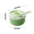 Vegetable Chopper Dicer 16-In-1 Veggie Dicer Food Cutter Household Tomato Chopper For Fruit Potato Cabbage Salad Cheese Onion Qme China Mainland Green