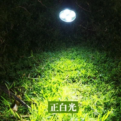 Outdoor Solar Spotlights Ground-plugged Lawn lamp LED 4Bulbs IP65 Waterproof Garden Stone Decorative Lamp tree-expanding light Qme White light