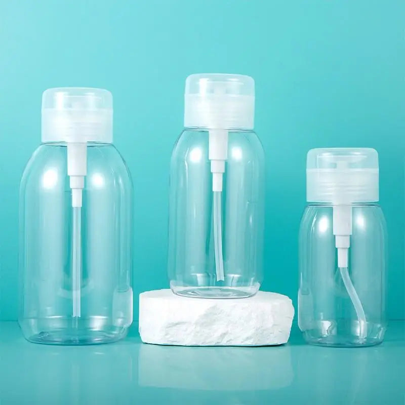 200 300 Refillable Push-type Dispenser Bottles Empty Pump Containers Qme