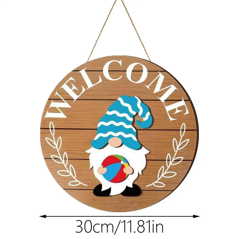 Interchangeable Door Sign Interchangeable Wreath Decoration Wooden Gnomes Seasonal Door Decorations For Home Kitchen Wall Qme 02 China Mainland