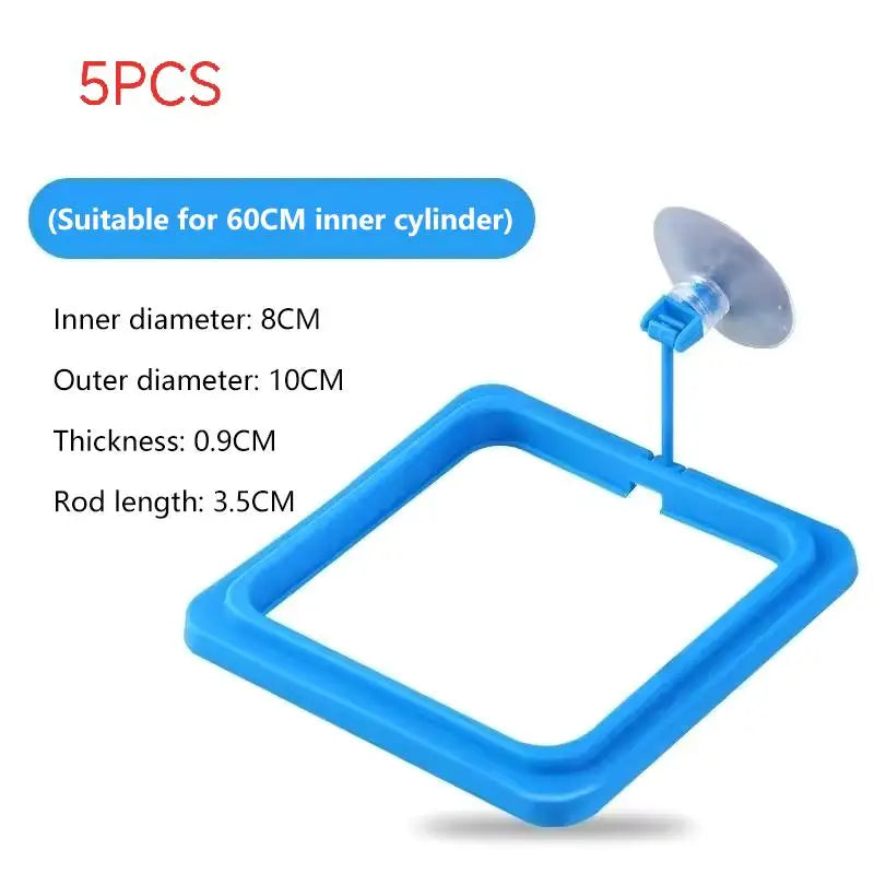 1 Feeding Ring Prevent Food Dispersion Fish Pinch Suction Cup Tank Qme Ordinary square X5