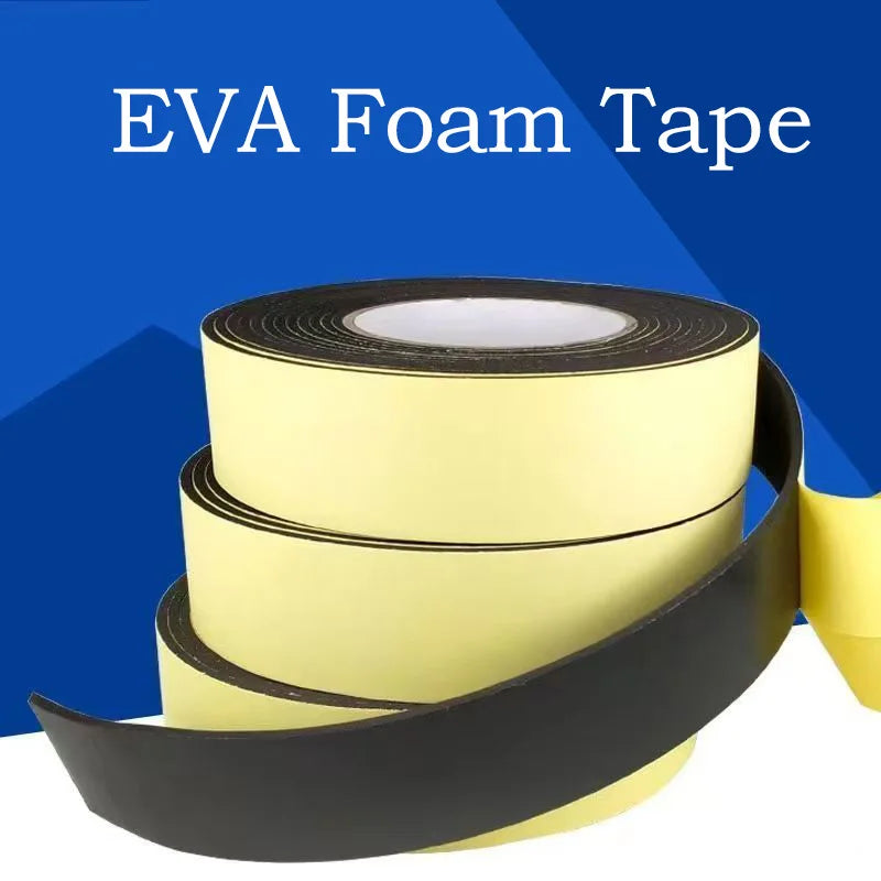 Foam Tape Thickened Sponge Single-Sided Tape Door and Window Sealant Tape Dustproof, Waterproof and Anti-Collision Soundproof Qme