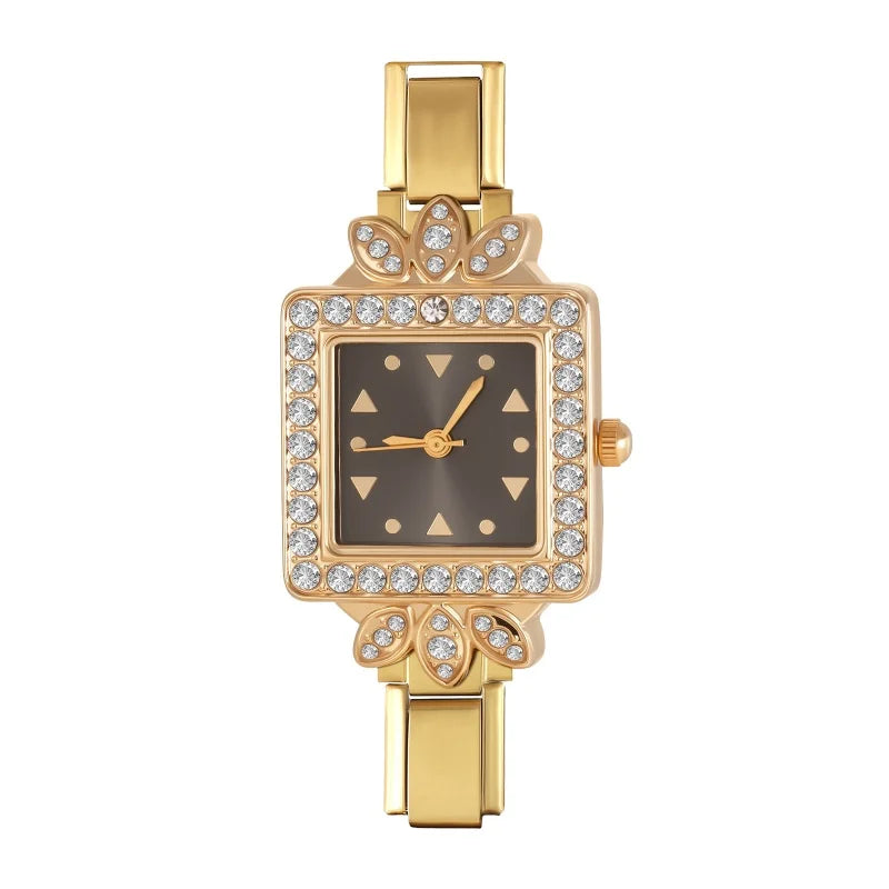 Fashion Italian Elastic Charm DIY Width Stainless Round Watch Women's
