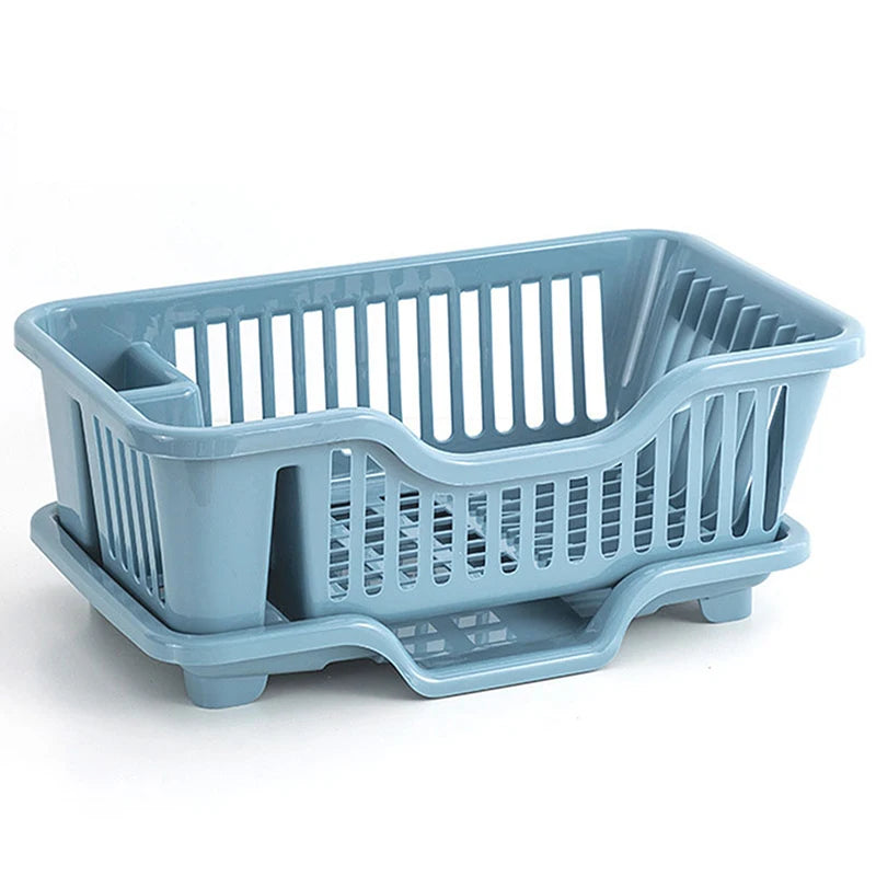 Bowl Holder Countertop Utensil Organizer Kitchen Drain Rack Qme Blue