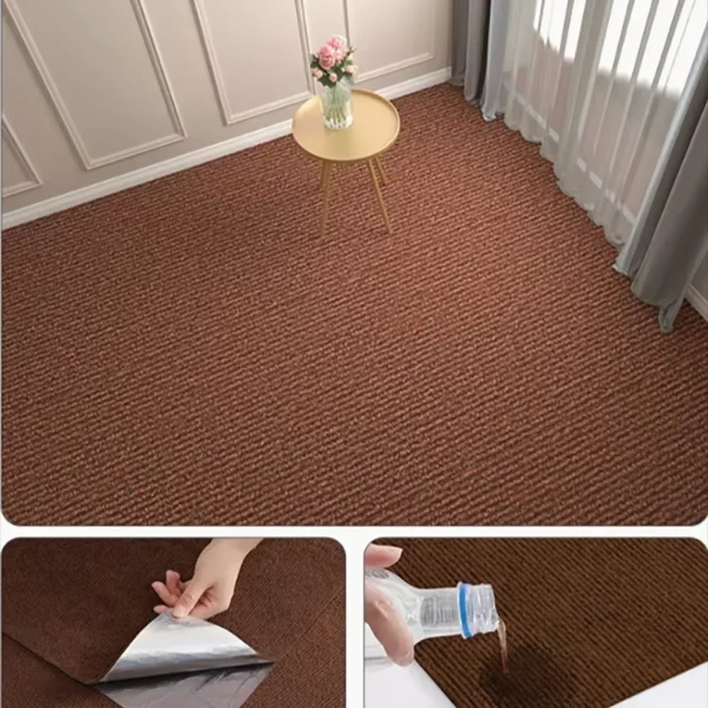 40cmx3m Self-Adhesive Non-Slip Pad, Waterproof & Oil Resistant Floor Mat for Kitchen/Bathroom Safety, Anti-Skid Rug Qme E