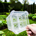 Hydroponic Containers With Breathable Support Basket Tulip Seed Hydroponic Flowerpot 4 Holes Soilless Flower Pot Home Decoration Qme A2