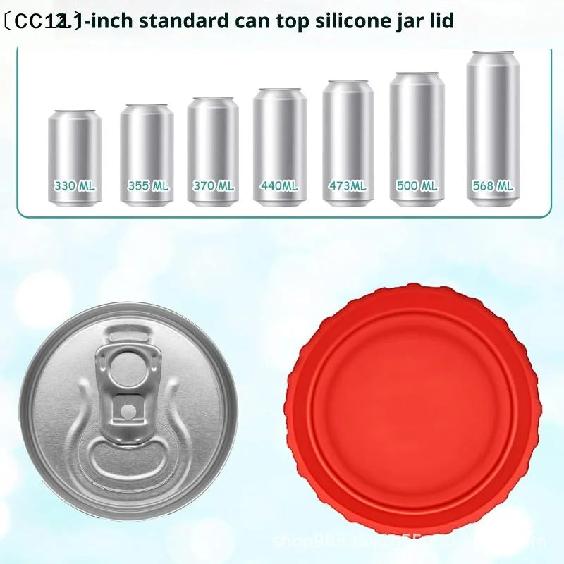 Silicone Soda Can Lid Reusable Stopper Beer Drinks Juice Standard Qme