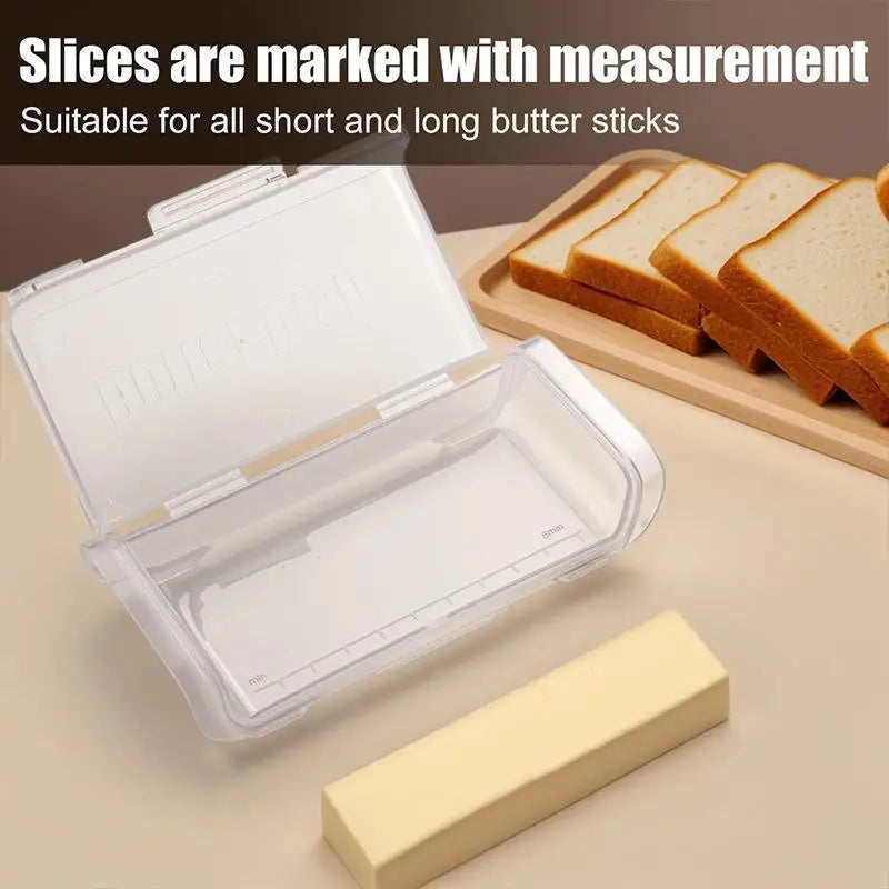 Cheese Storage Box Refrigerator Door Shelf Airtight Butter Dish Qme