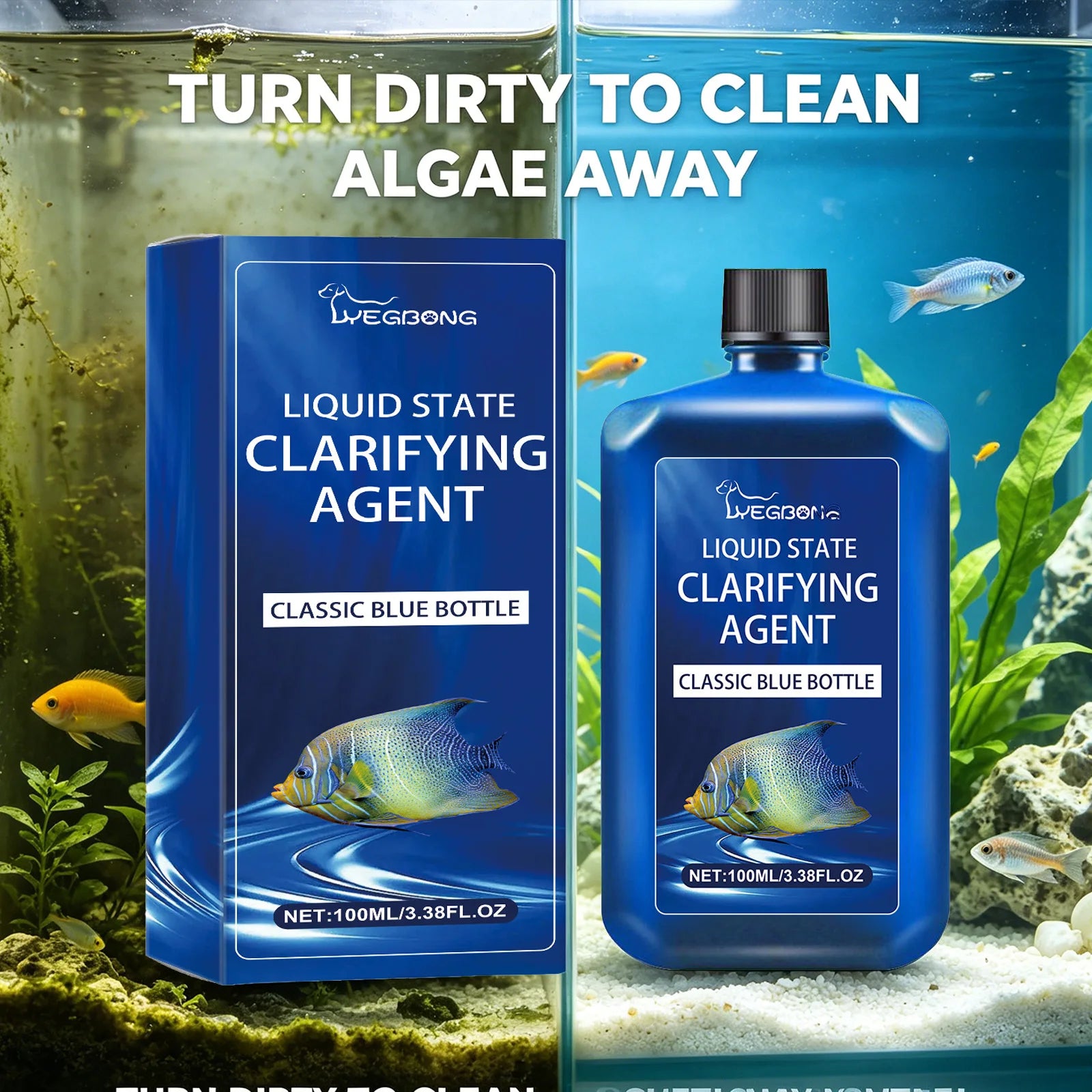Liquid State Clarifying Agent Remove Various Algae Improve Water Quality Reduce Odors Long-Term Protection Water Purifying Agent Qme