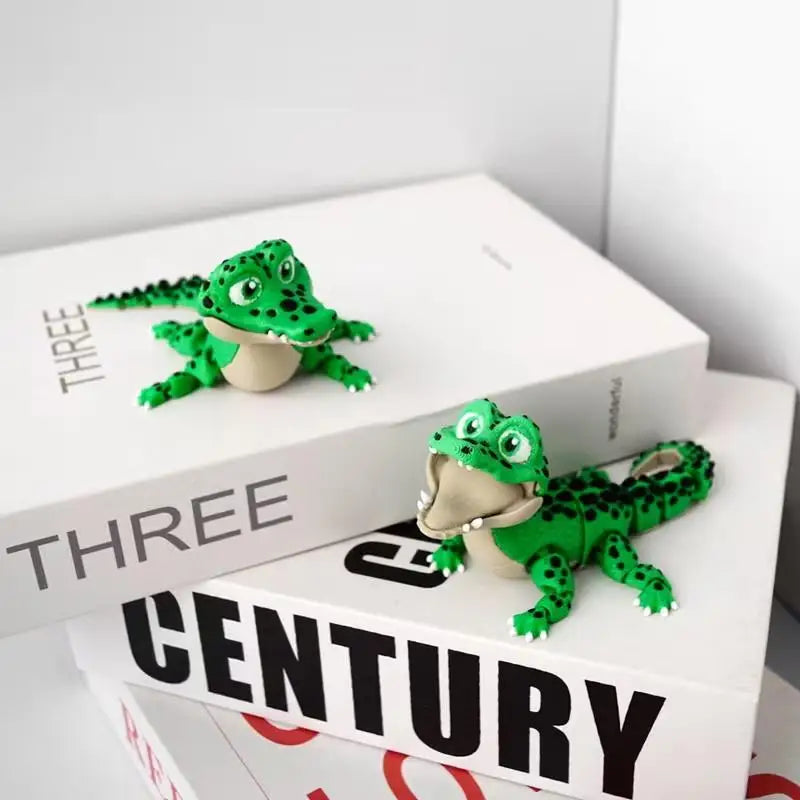 Small Animal Desktop Decor Children Funny Giftrealistic Crocodile Toy Qme