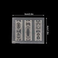 European Retro Photo Frame Shape Silicone Nail Mold Stamping Nails Qme one size