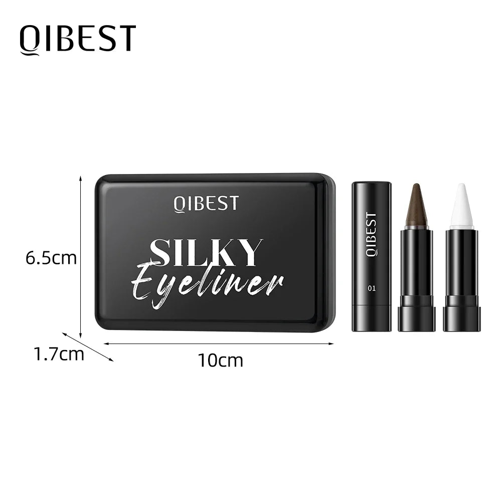 Qibest 2 In 1 Eye Shadow Eyeliner Pencil Set,matte Silk,smooth and Easy To Apply,non Smudging and Non Fading,natural Makeup Sets Qme