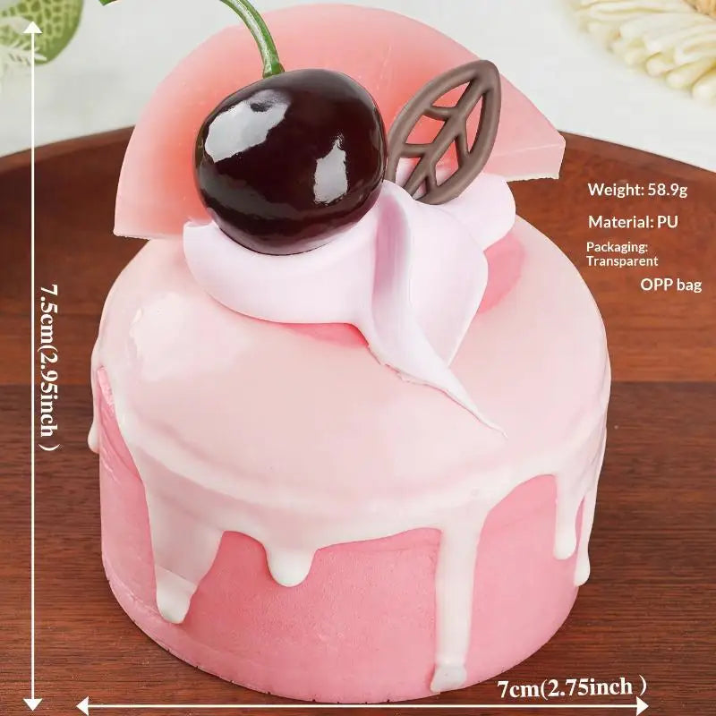 1pcs Fake Cake Soft Flavor Cake Model Simulation Props Food Model Cabinet Decoration Wedding Props Scale Model Decoration Qme A12