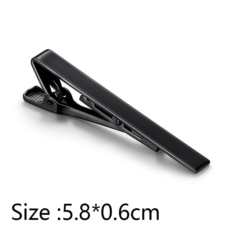 Tie Clip Men Metal Copper Simple Bar Clasp Practical Necktie Qme A3