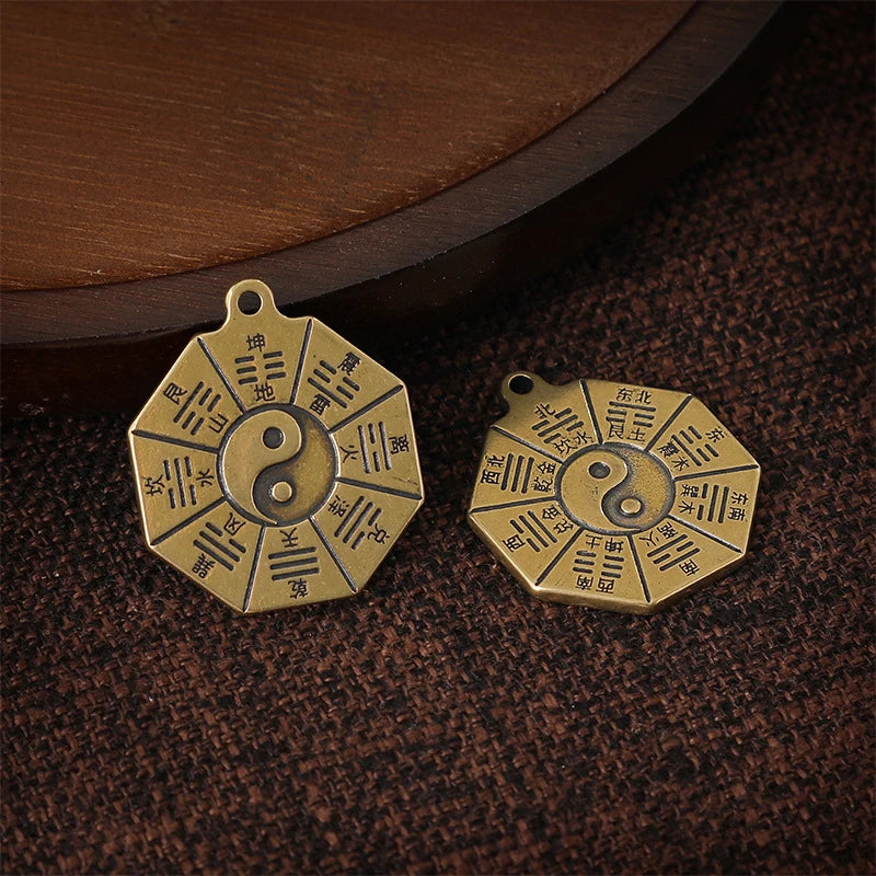 Taoism Bagua Diagrams Pendant Chinese Amulet Yin Yang Divination Qme