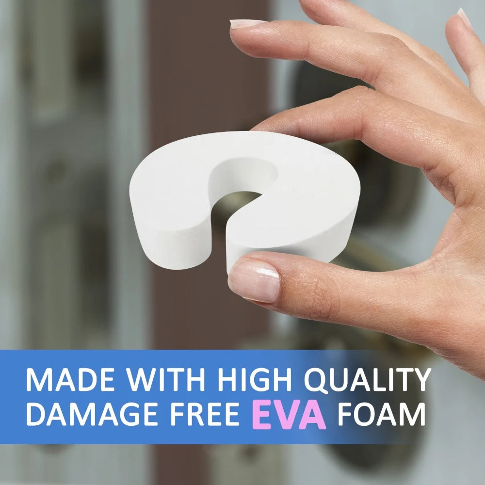 Finger Protector Door Clip Soft Foam Door Stopper 2/4/6Pcs Anti-pinch Guard Hardware for Kitchen Bedroom Household Doors Qme