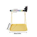 Bird Window Perch Suction Cup Interactive Toy Bird Window And Shower Perch Toy for Parakeet Cockatiel Conure Parrot Lovebirds Qme as shown