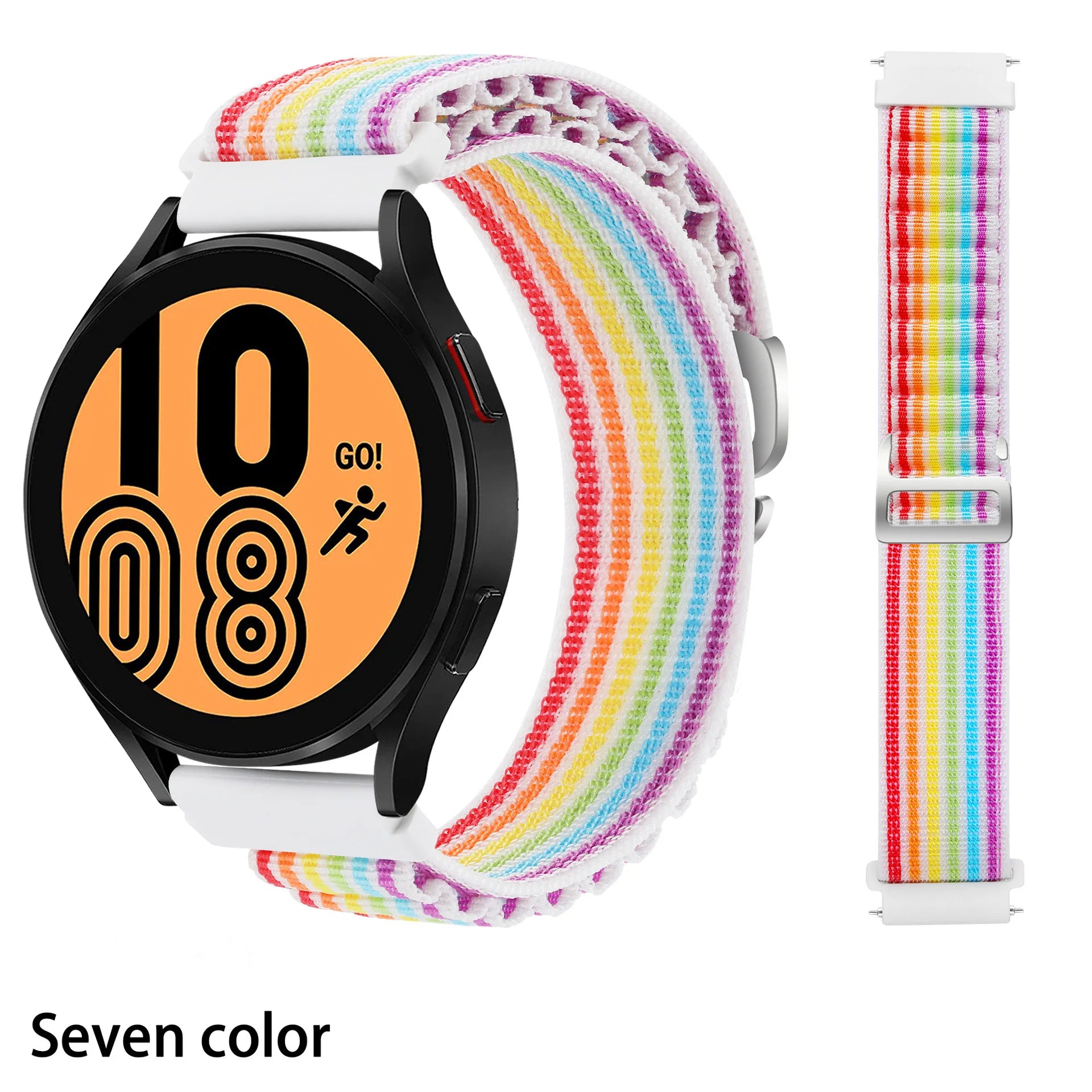 Suitable for Quartz Samsung Watch 4/5/6 20mm 22mm Nylon Quick Release Outdoor Strap Huawei GT3 High Mountain Loop Watch Bands Qme 1Seven color 20mm