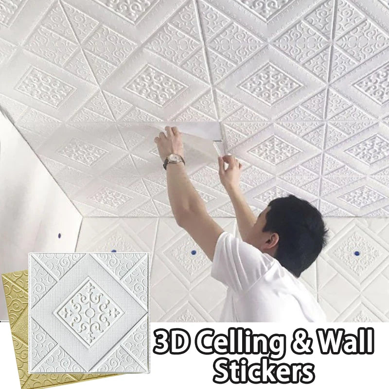 3D Self Adhesive Background Wallpaper Soft Foam Material Wall Sticker Waterproof Moisture Proof for Living Room Decoration Qme