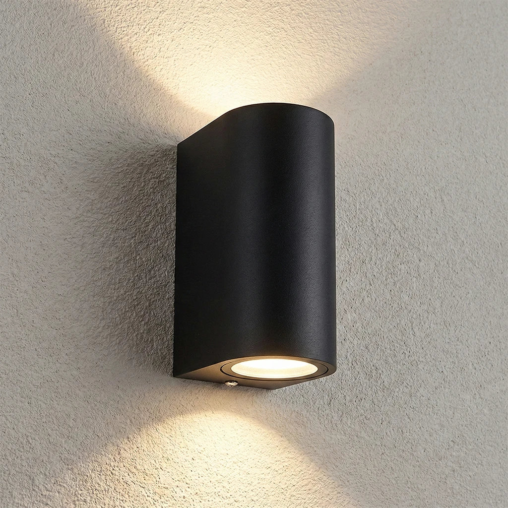 LED Outdoor Wall Light 5W 10W GU10 Up And Down Luminous Wall Lamp Waterproof Garden Exterior Villa Courtyard Porch Sconces Light Qme
