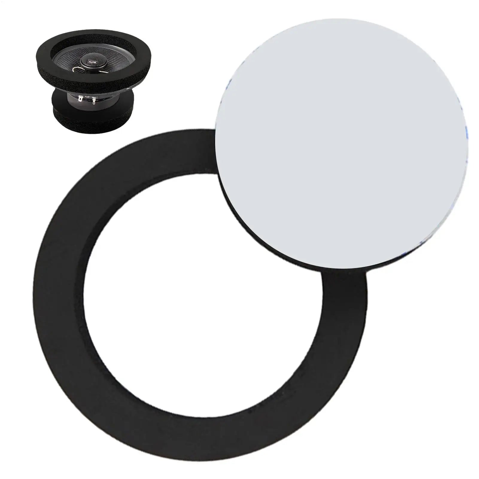 Speaker Fast Rings Self Adhesive Car Speaker Ring Foam Baffles Universal Car 6.5 Inch Stereo Audio Speaker Foam Rings Bass Qme