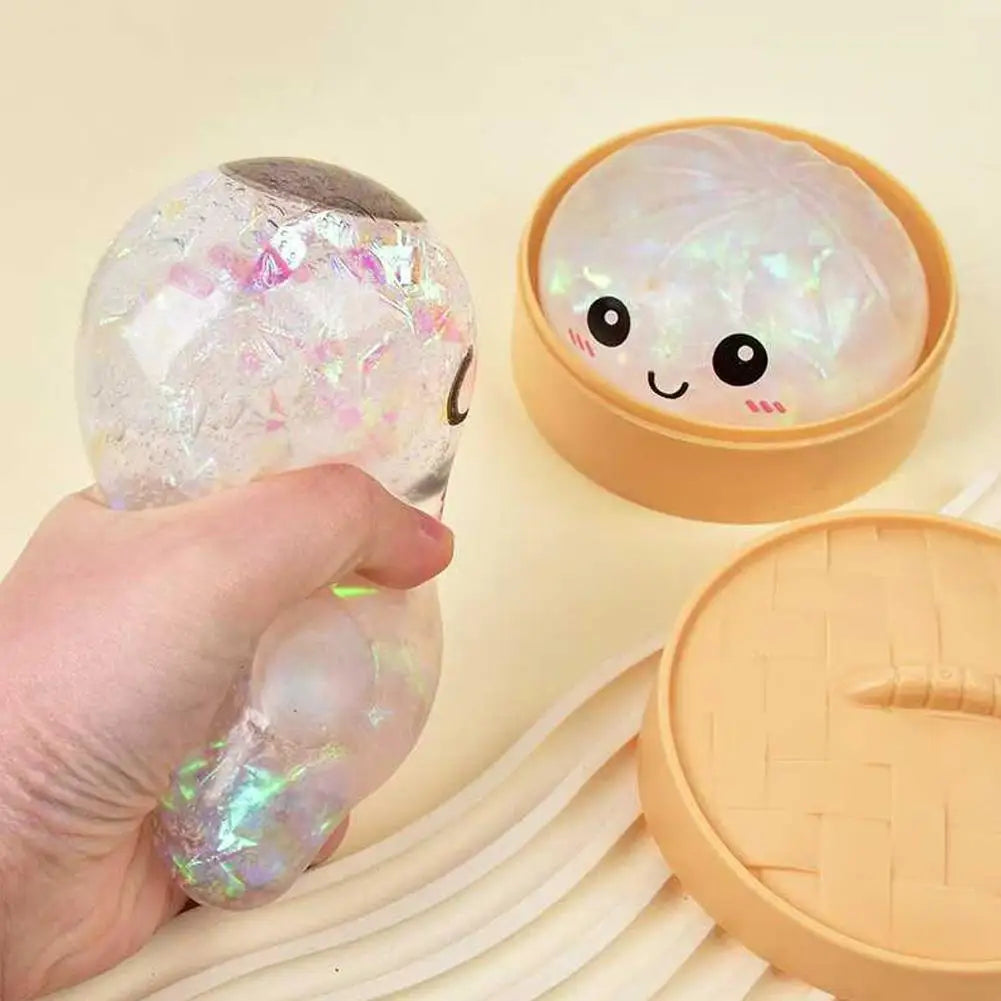 Simulation Flash Dumpling Pressure Ball Slow Rebound Soft Pinch Decompression Office Home Decorat Children Adults Birthday Gifts Qme