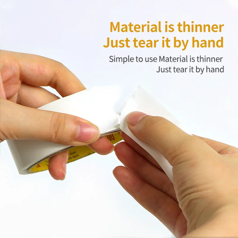 10M Ultra-thin Double-Sided Tape Super Strong Hand-Tearable High-Adhesive Tape 5-40mm Width for Household And Office Use Qme