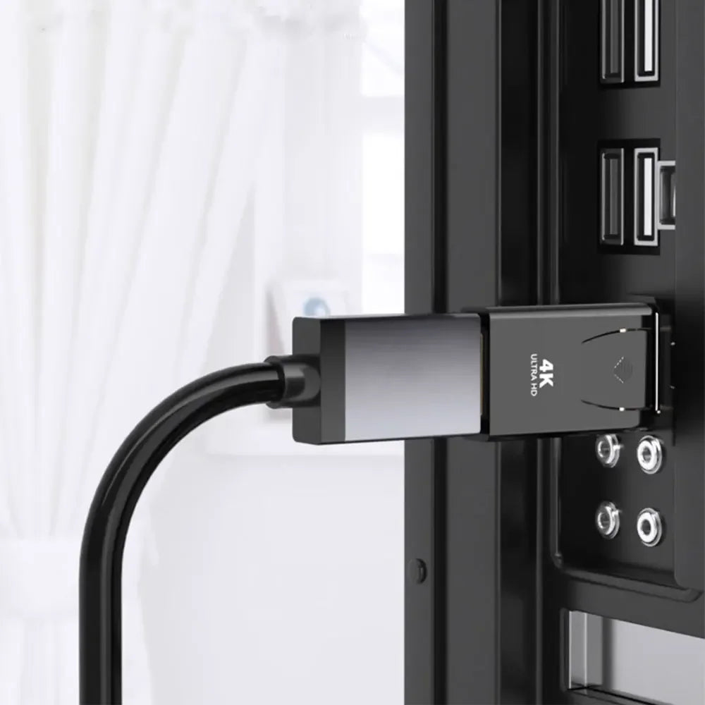 10pcs Display Port DP to HDMI-Compatible HDTV Adapter Video Audio PC Laptop 4K DP DisplayPort to HDMI-Compatible Adapter Qme