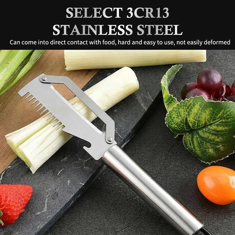 Multi Functional Stainless Steel Handle Peeling Scallion Knife Qme