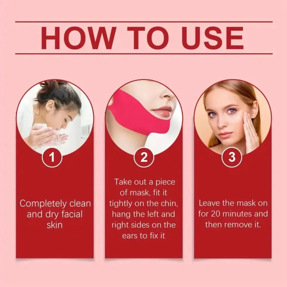 Women Face Slimming Bandage V Line Face Lifting Mask Double Chin Reducer Facial Strap for Firming Tightening Skin Care Product Qme