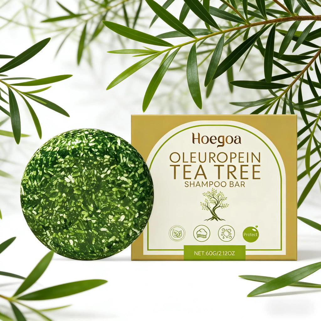 Tea Tree Oil Shampoo for Dranduff Removal Deep Cleansing the Scalp Control Oil Nourishing Repair Damaged Hair Essential Oil 60g Qme