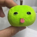 Abstract Green Plush Doll Keychain Backpack Pendant Creative Funny Qme Green