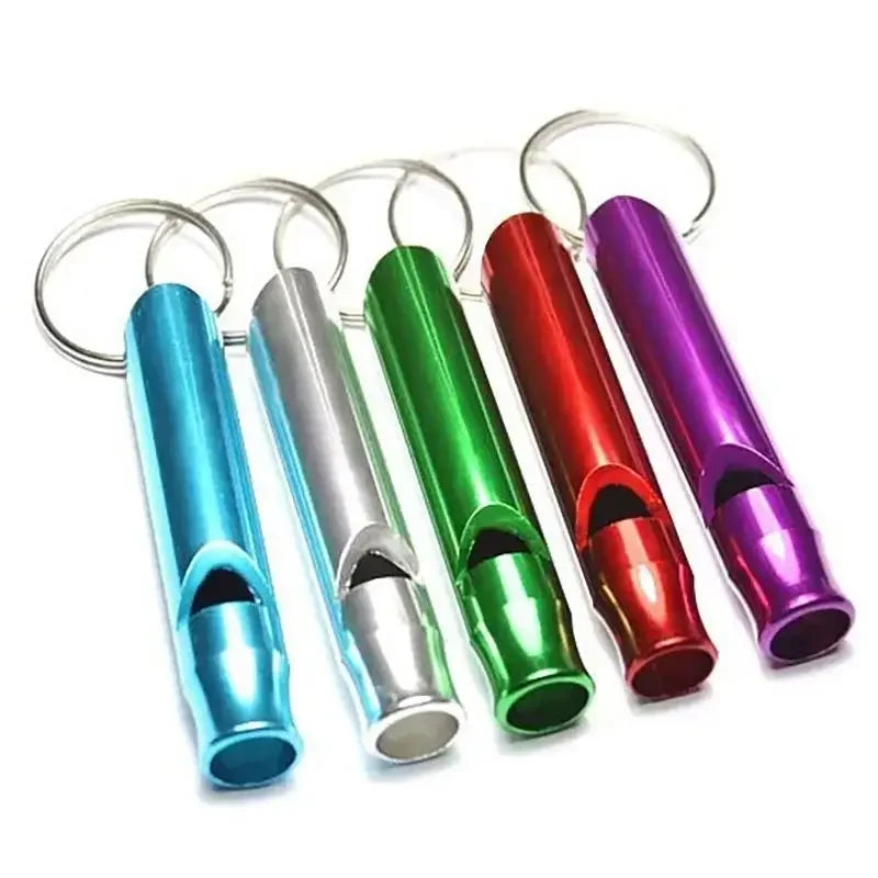 1 Small Multifunctional Aluminum Emergency Survival Whistle Keychain Qme