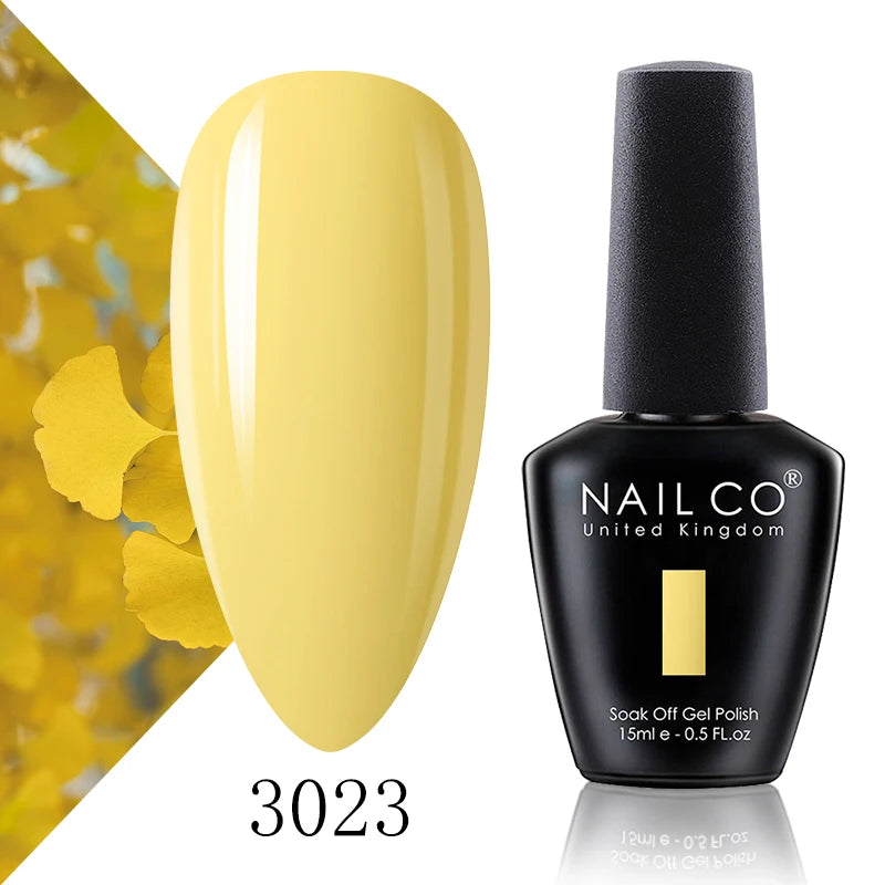 NAILCO 131 Colors Nail Gel Polish Off LED Semi Permanant Art Hybrid Qme 3023