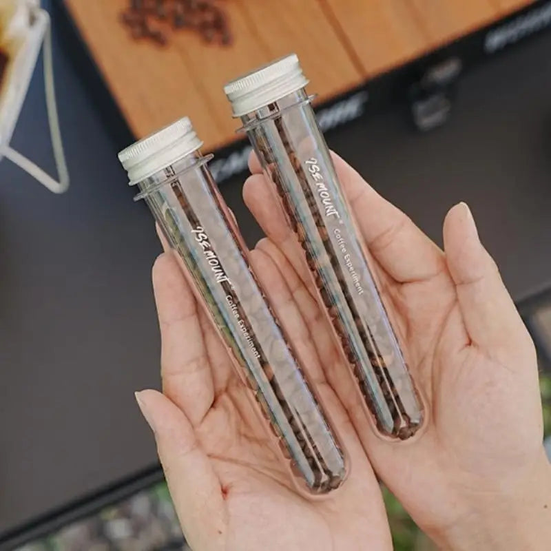 Coffee Bean Storage Tube Aluminum Tool Bottled Tubes Grain Wooden Qme